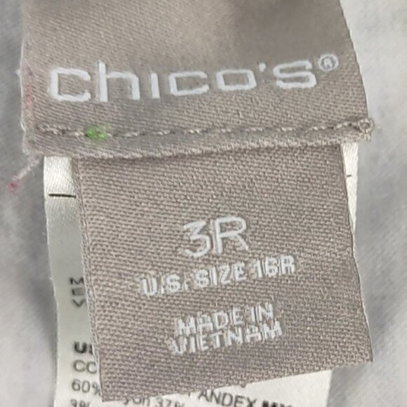 Chico's Womens Blue & White Striped, Polka Dot Cropped Pants Size 3R (16) - Picture 8 of 10